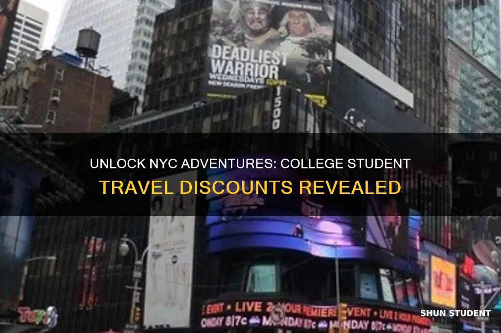 can college students get discounts on trips to ny