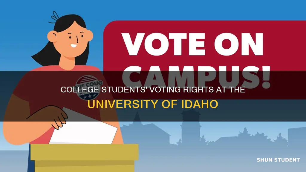 can college students vote on campus university of idaho
