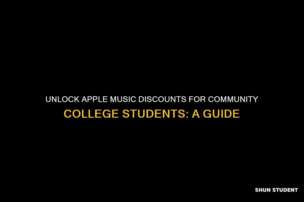 can community college students get apple music discount