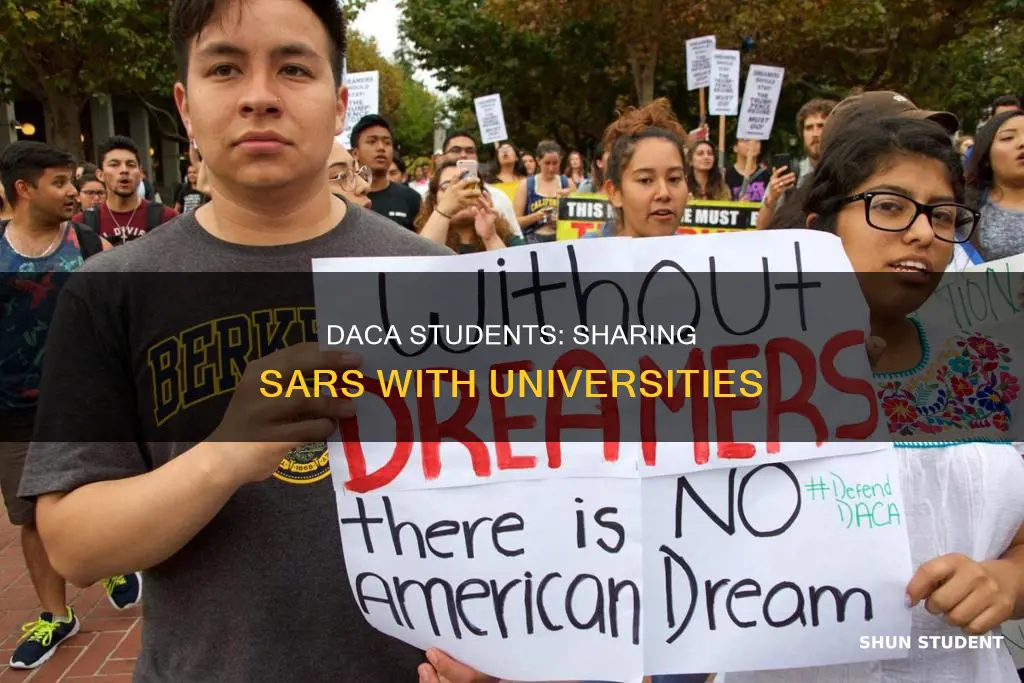 can daca students send their sar to universities