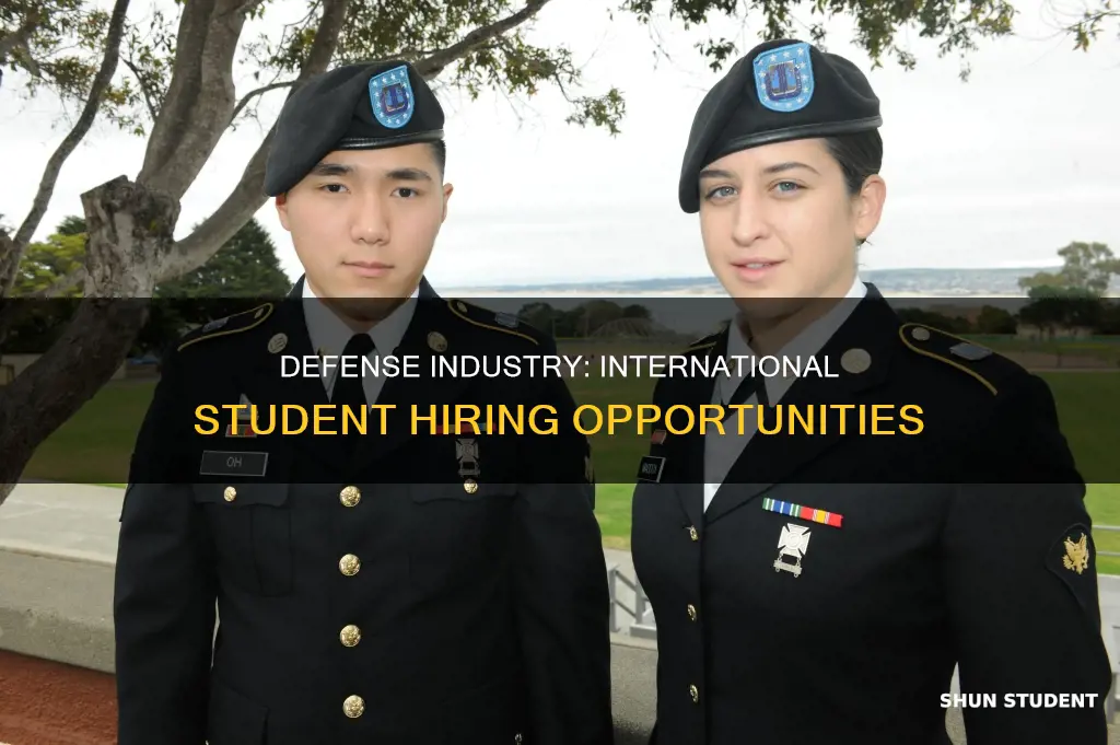 can defense company hire international students