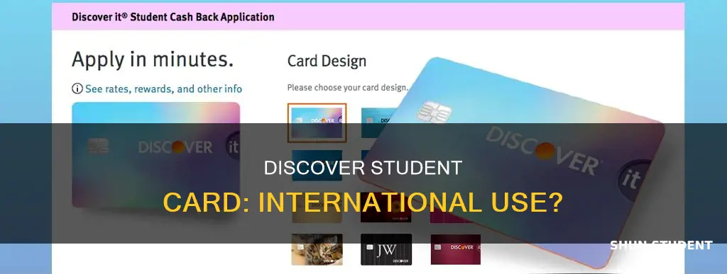 can discover student card be used internationally