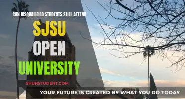 Disqualified Students: Can They Still Attend SJSU Open University?