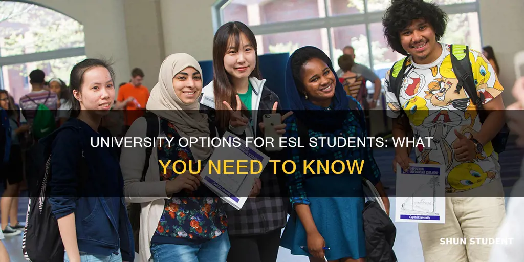 can esl students go to university