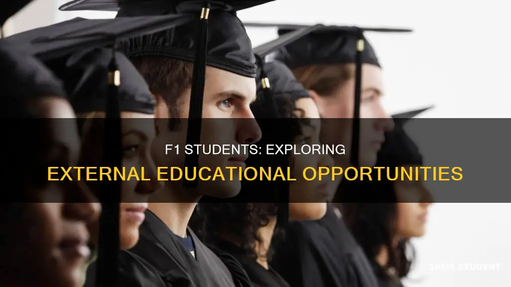 can f1 students take courses outside university