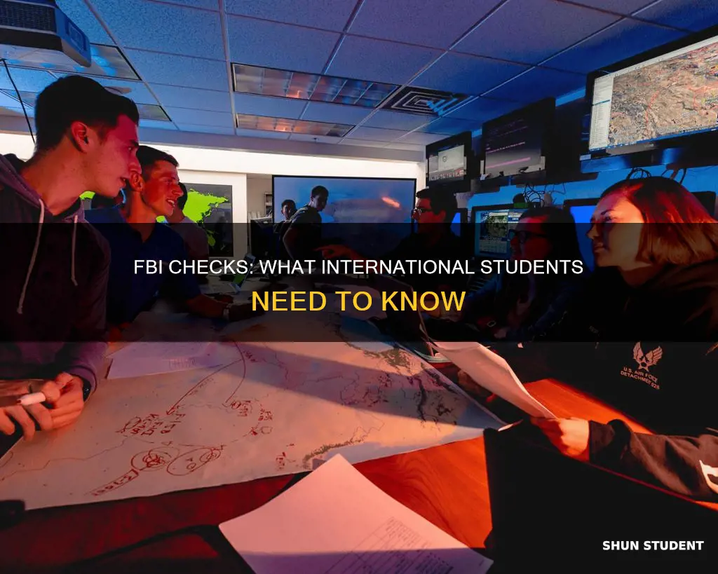 can fbi check on international student