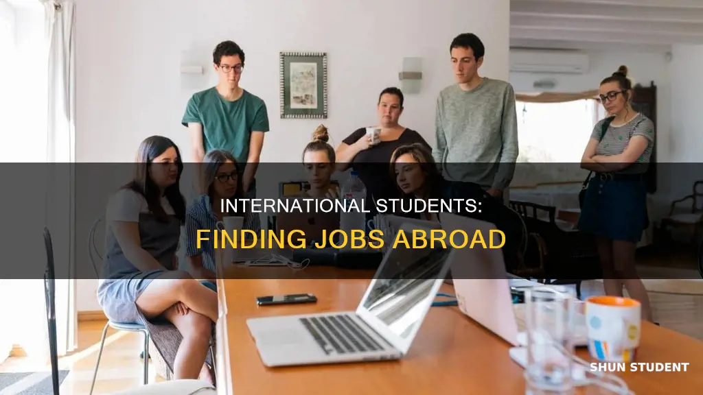 can find a job international students