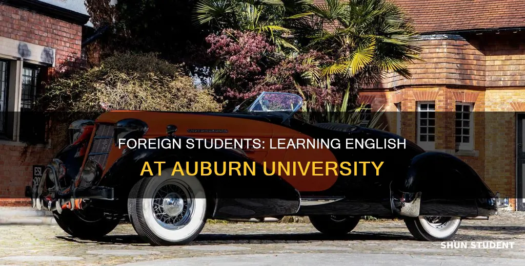 can foreign students learn english at auburn university