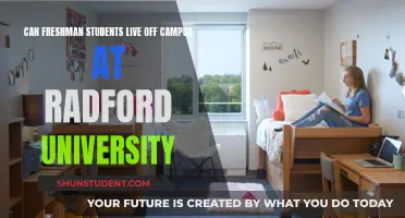 Freshman Students: Living Off-Campus at Radford University