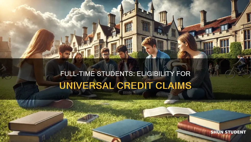 can full time student claim universal credit