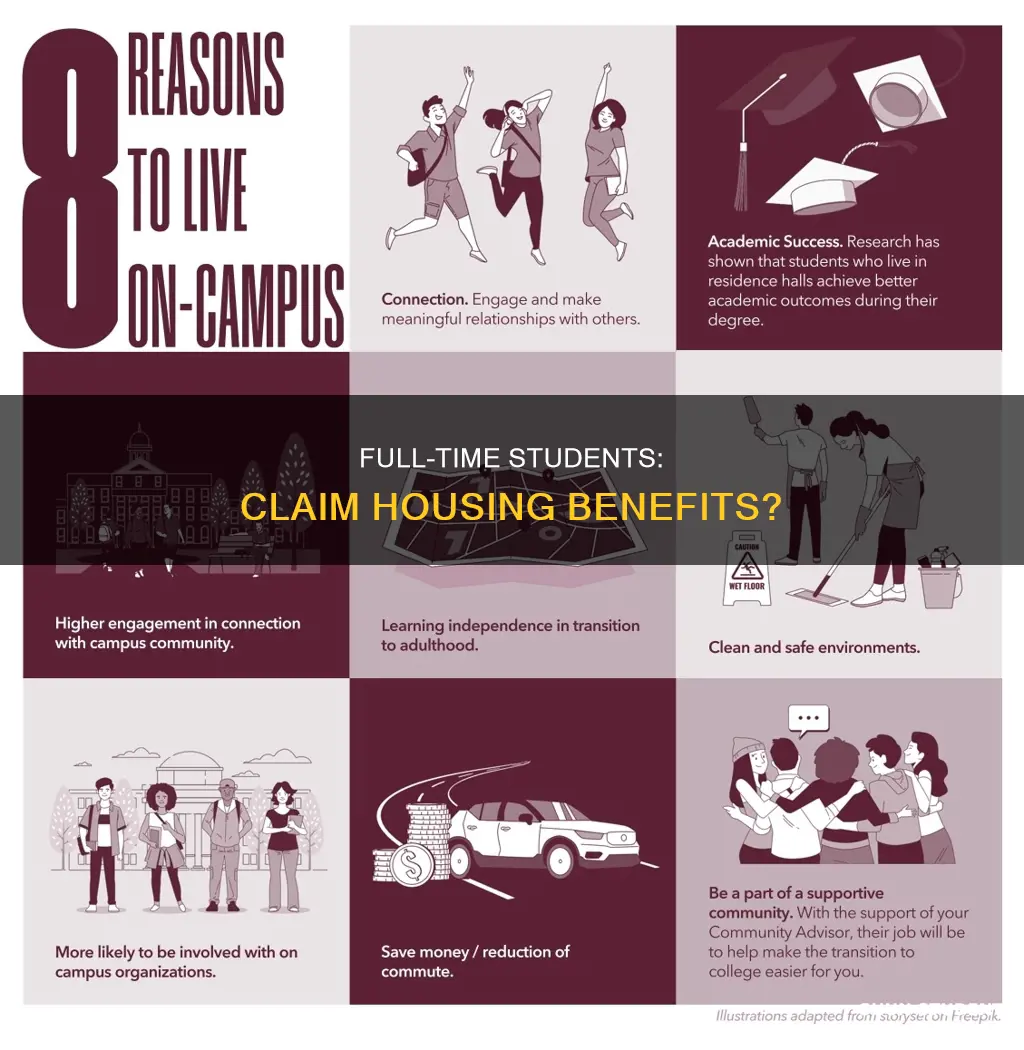 can full time university students claim housing benefit