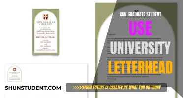 University Letterhead: Grad Student Access?