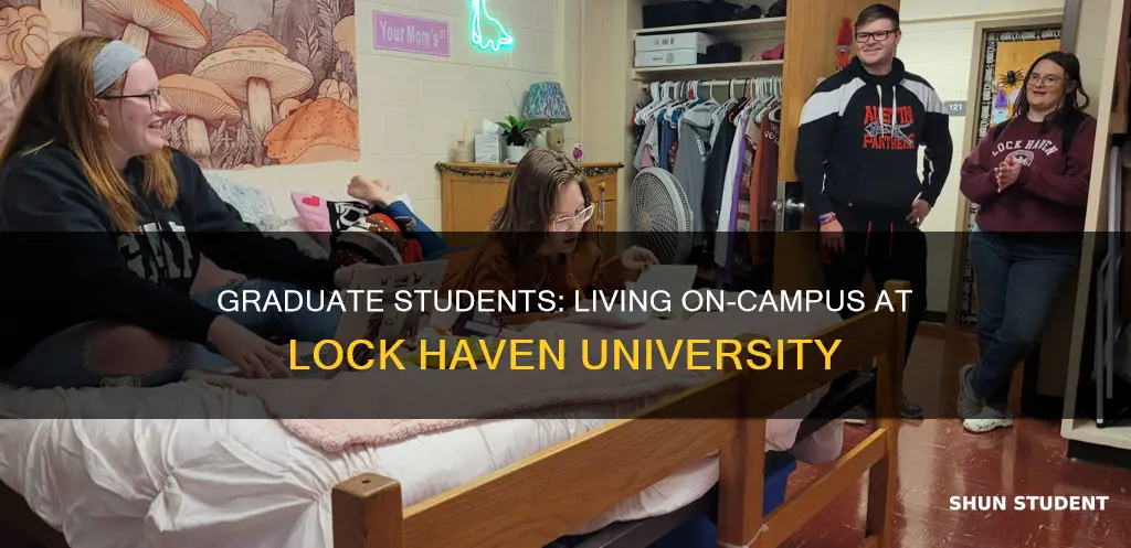 can graduate students live on campus at lock haven university