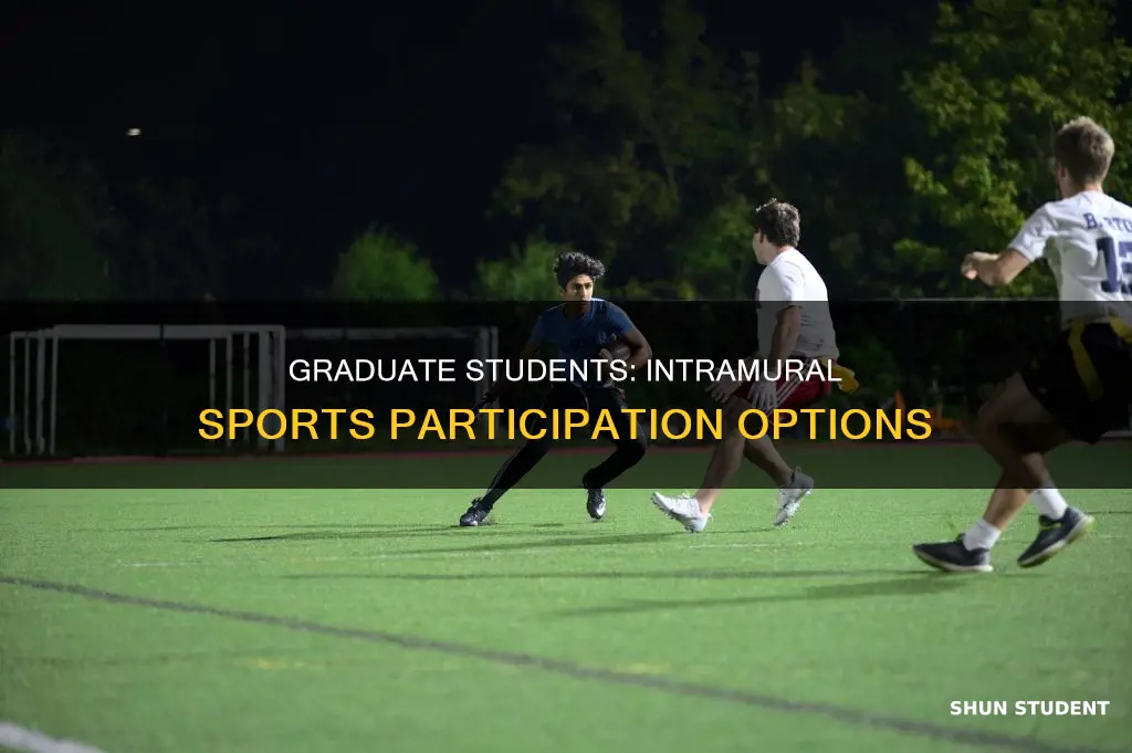 can graduate students participate in intramural sports at their university