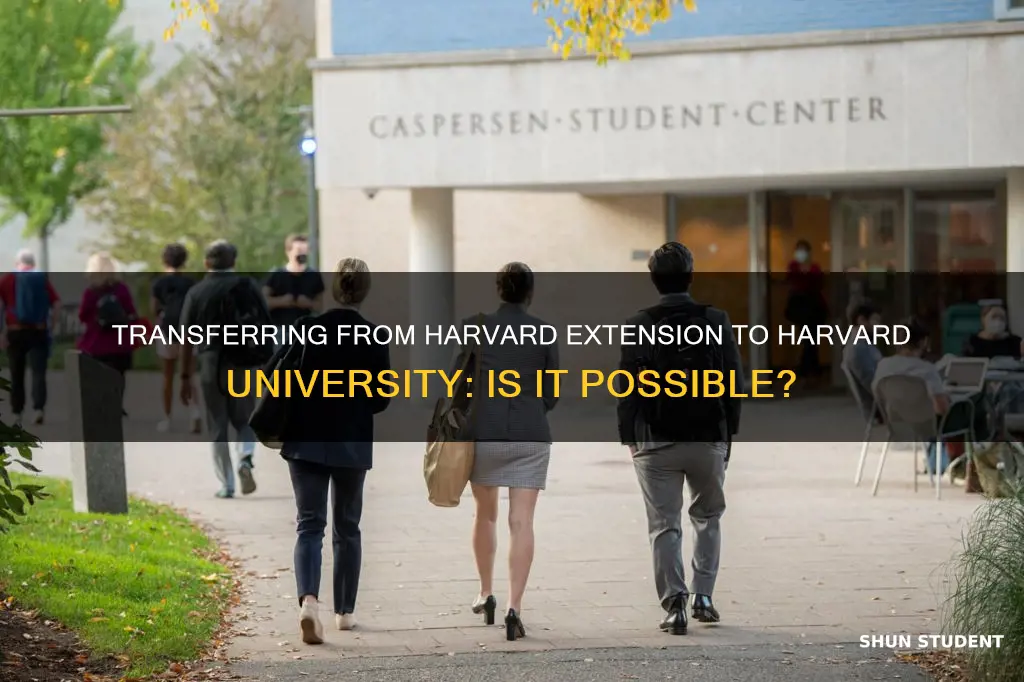 can harvard extension student transfer to harvard university