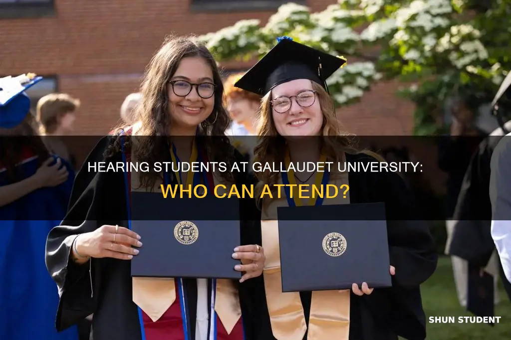 can hearing students attend gallaudet university