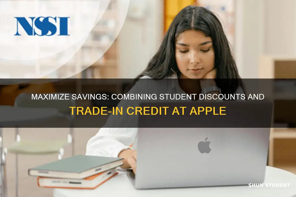 can i apply student discount and trade in credit apple