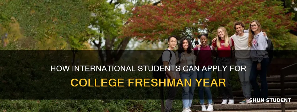 can i apply to college as a freshman international student