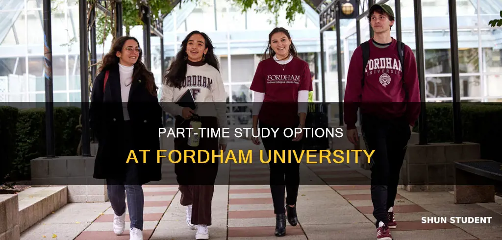 can i be a part time student at fordham university