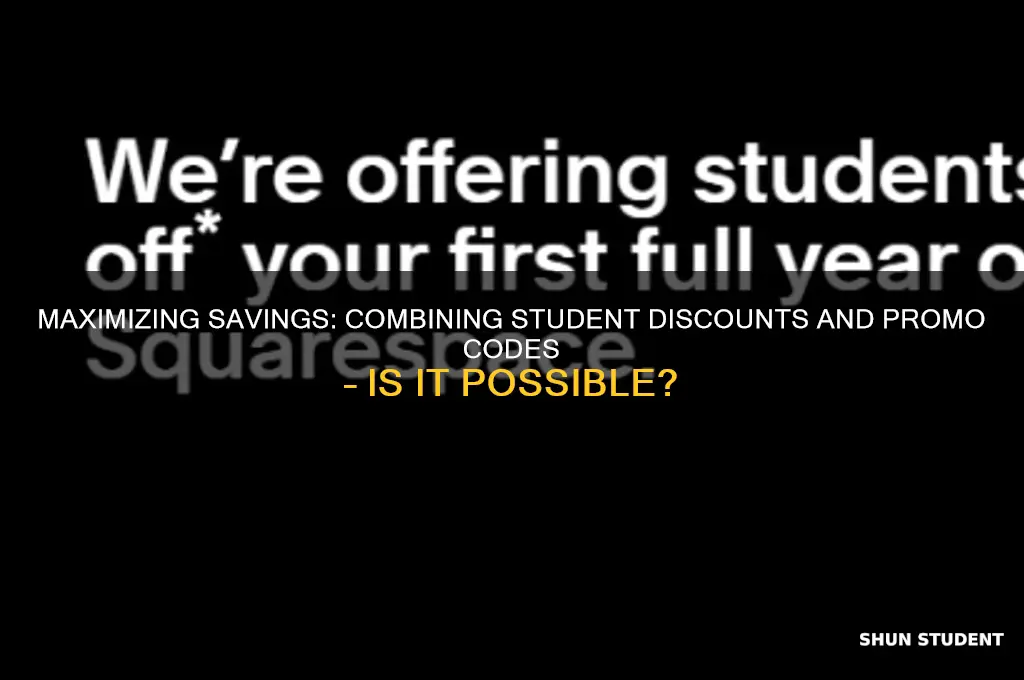 can i combine student discount with promo code