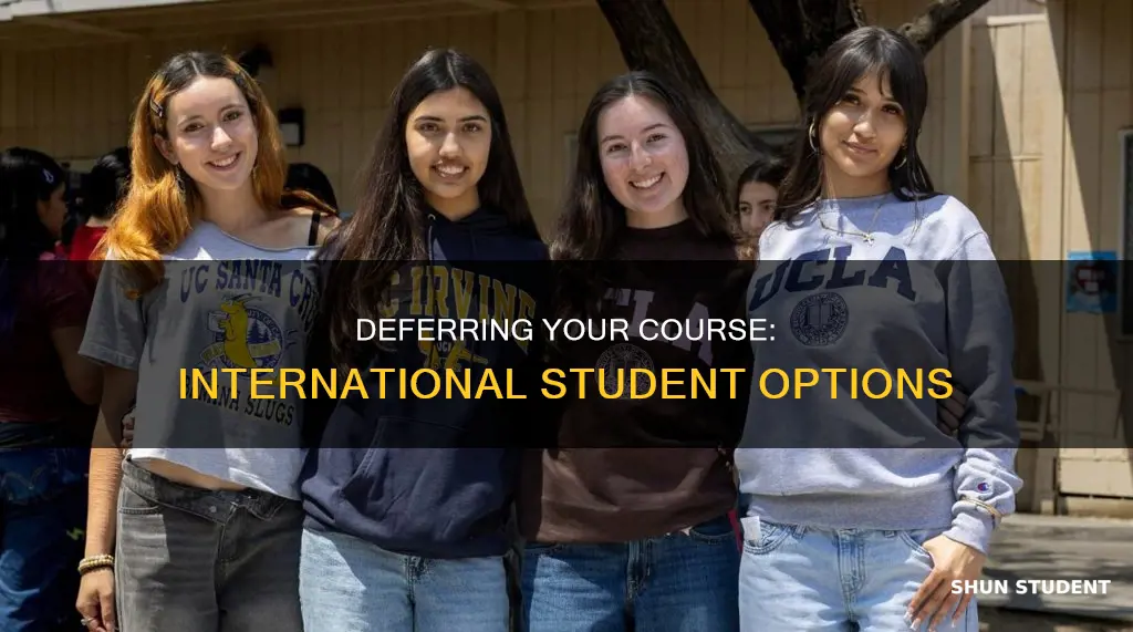 can i defer my course as an international student