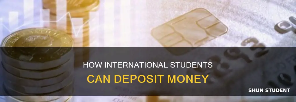 can i deposit money in a international student bank account