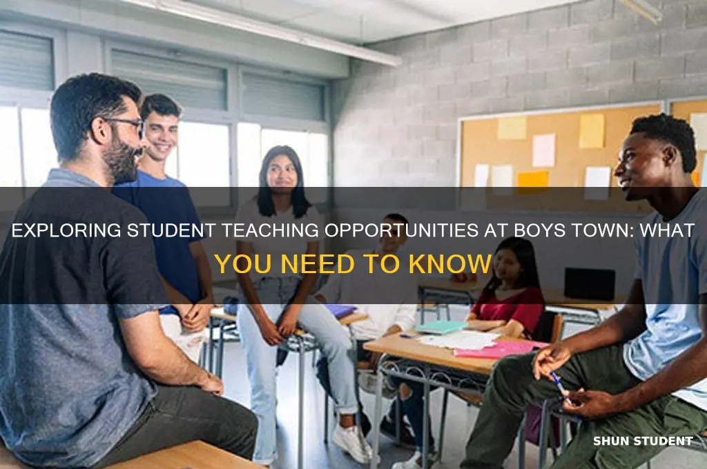 can i do my student teaching at boys town