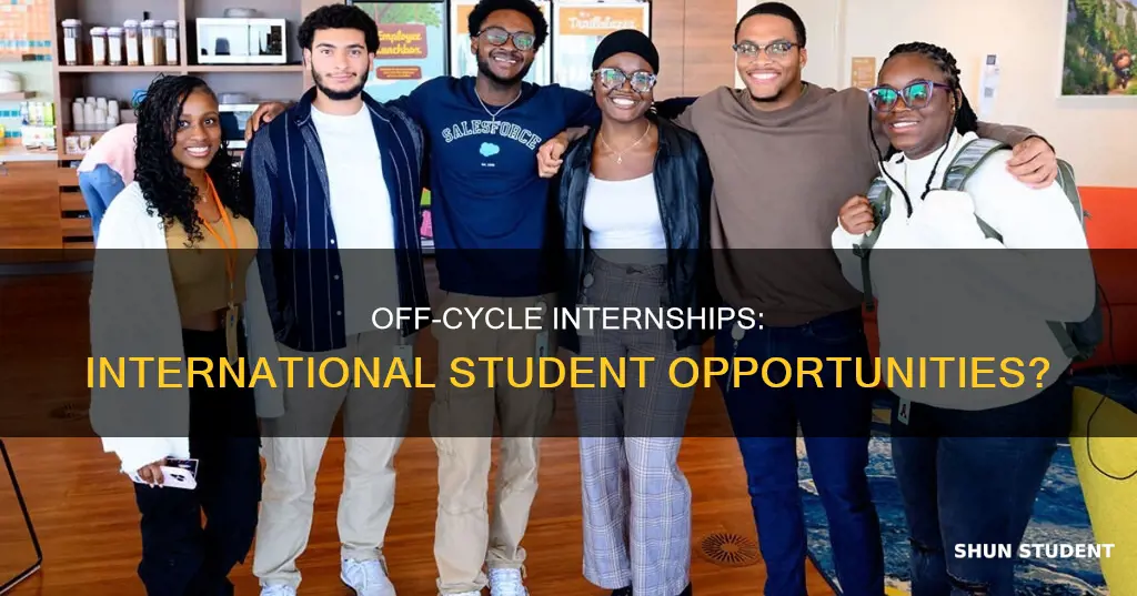 can i do offcycle internship as international student