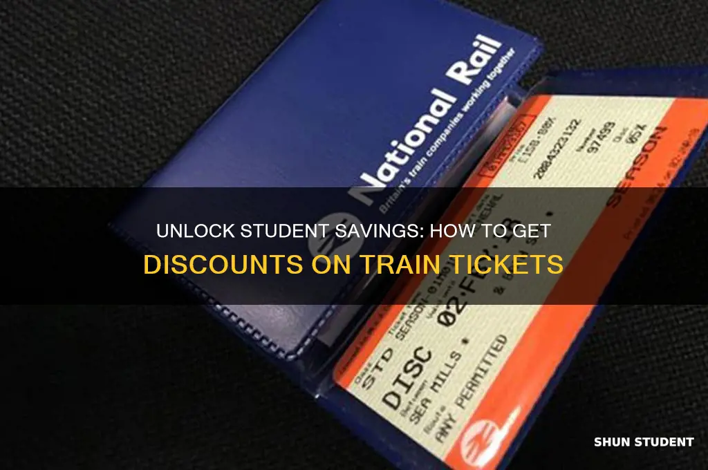 can i get student discount on train tickets