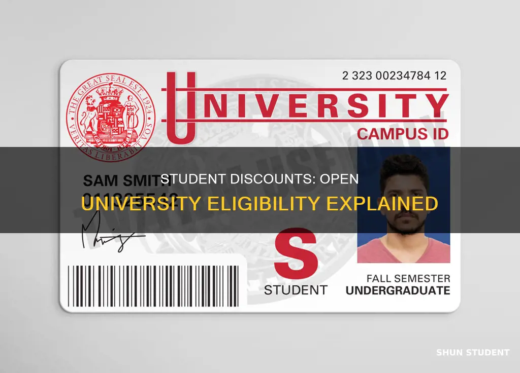 can i get student discount with open university