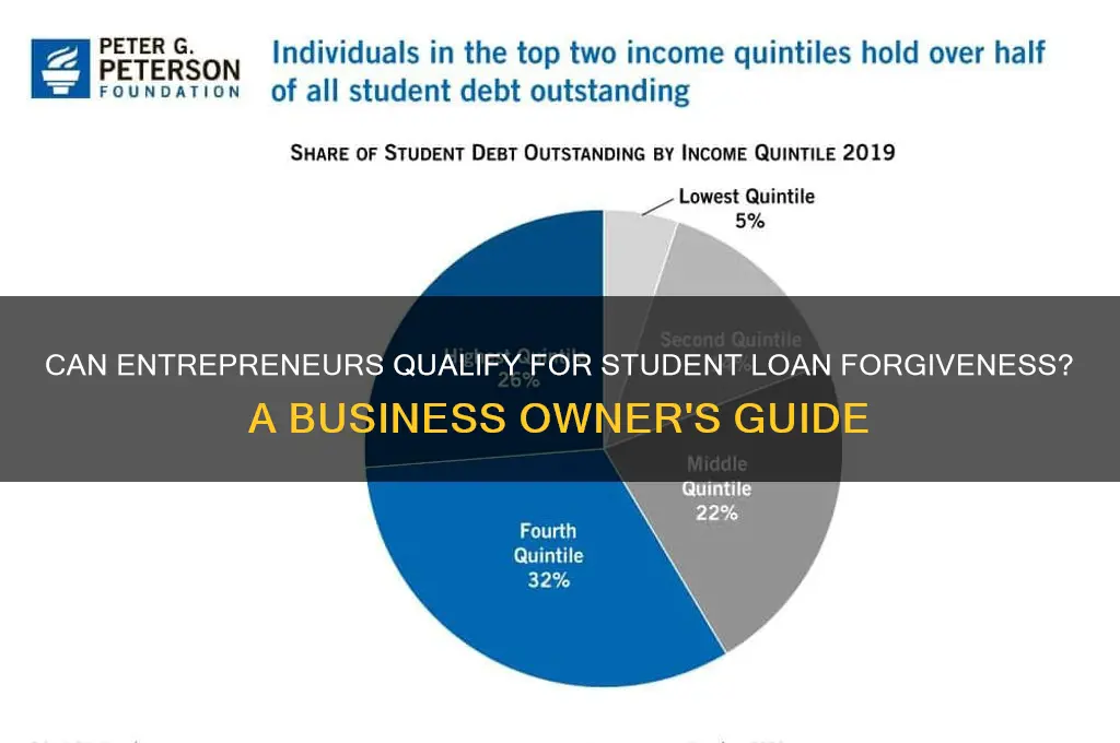 can i get student loan forgiveness working my own business