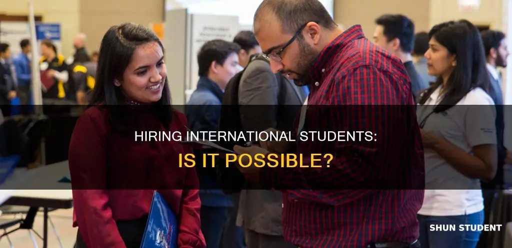 can i hire an international student