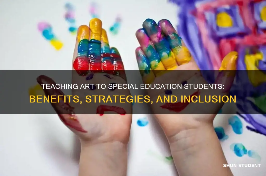 can i just teach art to special education students