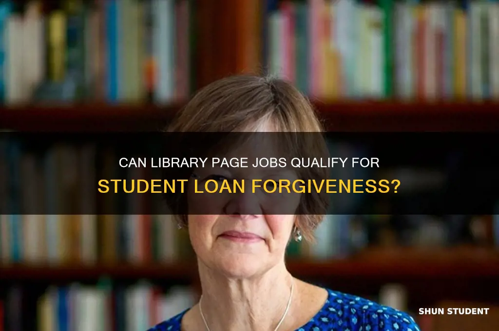 can i library page qualify for student loan forgiveness