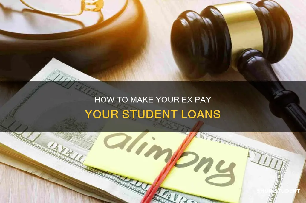 can i make my ex pay my student loans