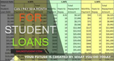 Student Loan Repayments: Is $50 Enough?