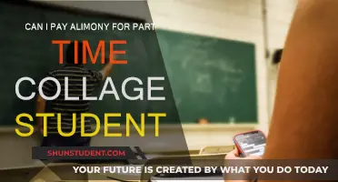 Alimony for Part-Time Students: Is It Possible?