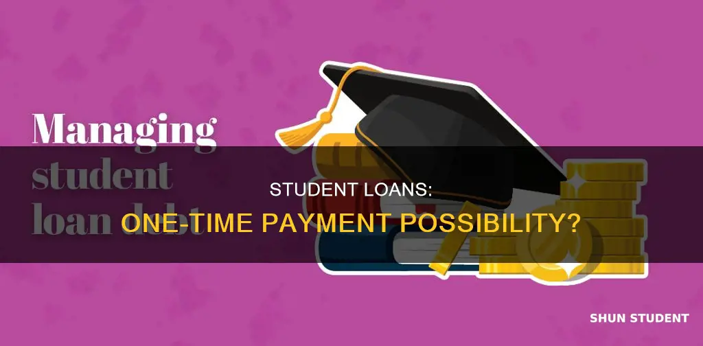 can i pay all my student loans at once