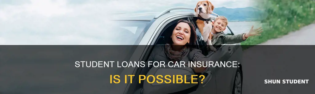 can i pay for car insurance using my student loan