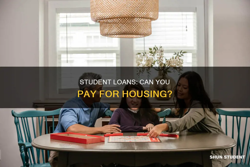can i pay for housing with student loans