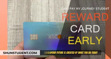 Journey Student Rewards Card: Can I Prepay?