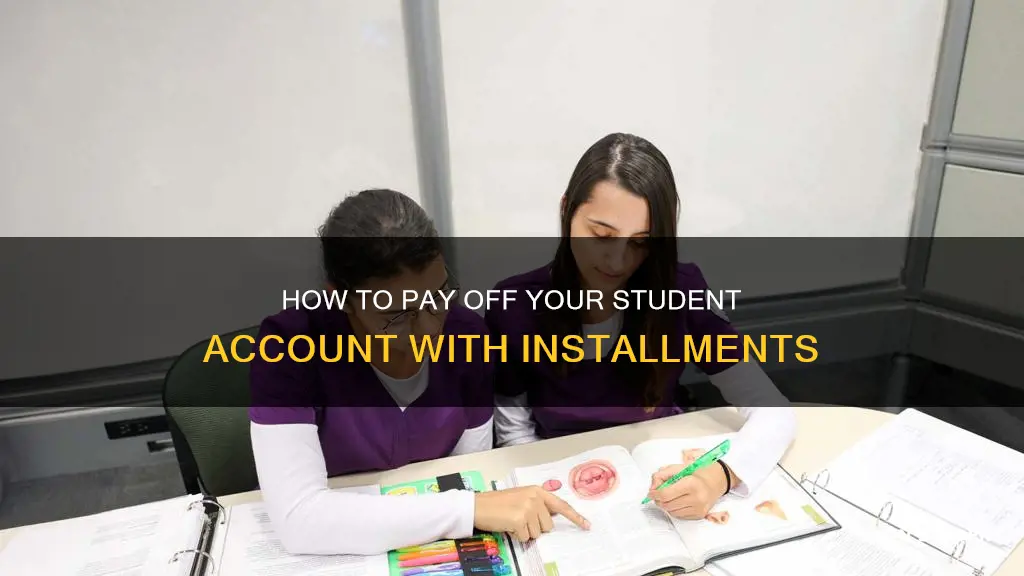 can i pay student account off in payments asu