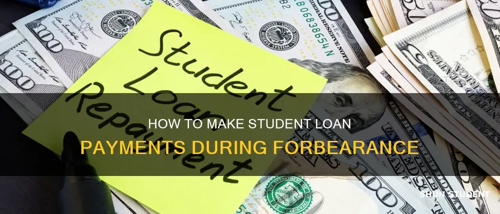 can i pay student loans while in forbearancet