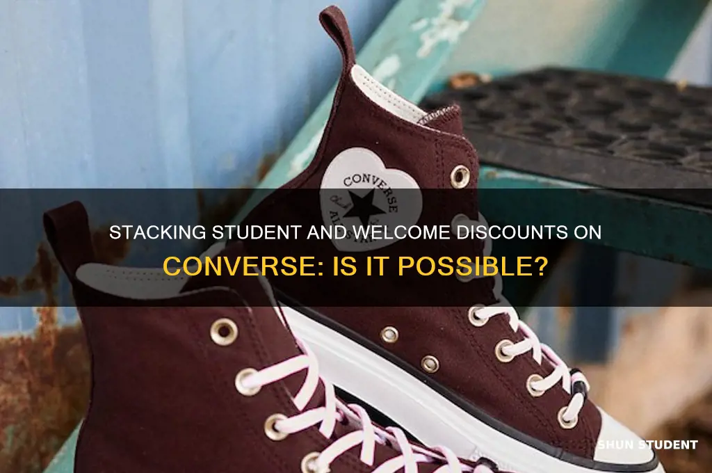 can i stack student and welcome discount converse