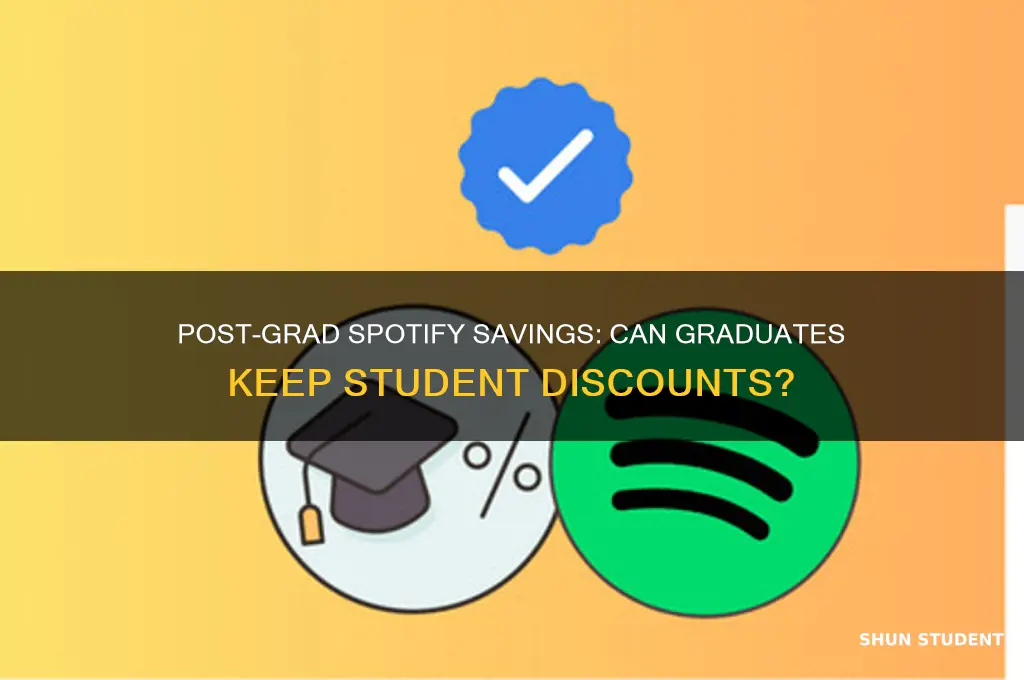 can i still get student discount from spotify after graduation