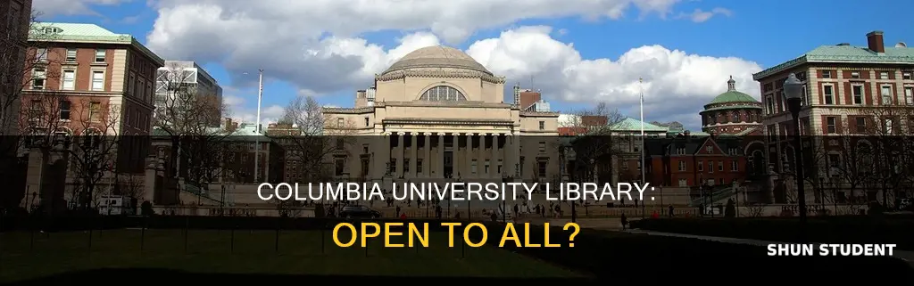 can i study at columbia university library not a student