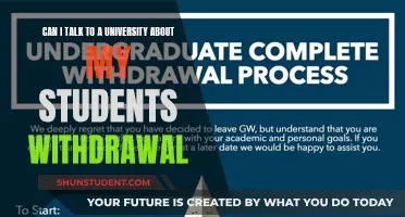 University Support for Student Withdrawals