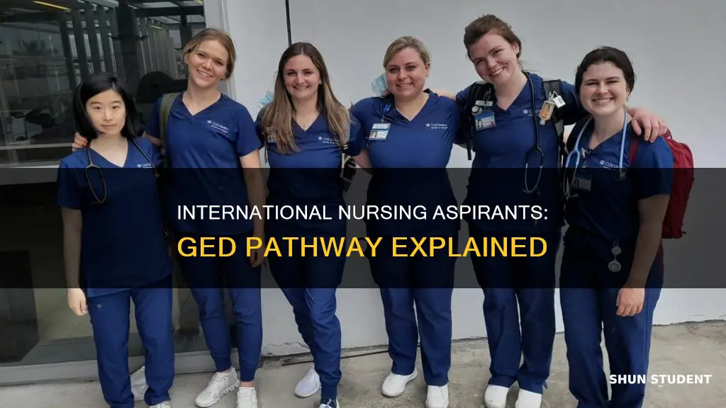 can i use ged to study nursing international students