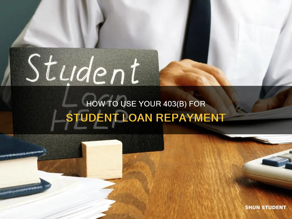 can i use my 403b to pay off student loans