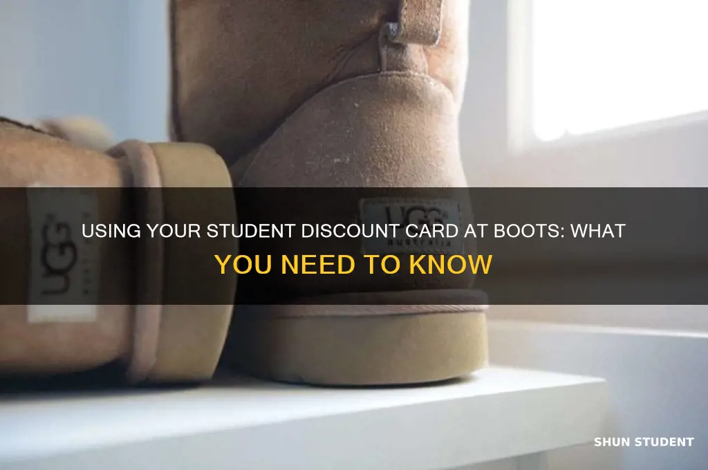 can i use my student discount card in boots